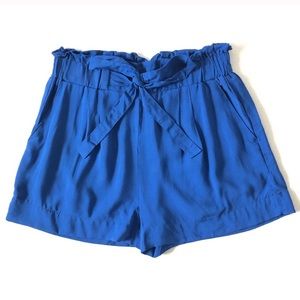 Forever21 Blue Paper Bag Shorts | S